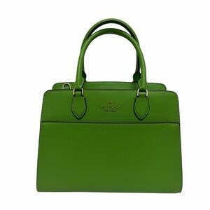 Kate Spade Green Leather Satchel Handbag